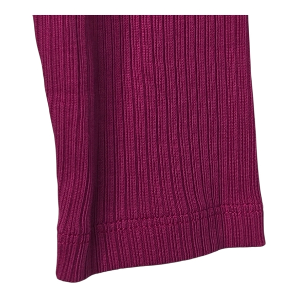 Talbots Petite Womens Plumrose Ribbed Tie Front Modal Cotton CardiganMedium - Picture 3 of 7